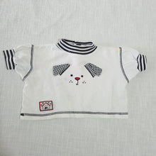 Load image into Gallery viewer, Vintage Puppy Face Cropped Shirt 6-12 months
