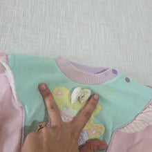 Load image into Gallery viewer, Vintage Kitty Pastel Color Block Sweater 3-6 months
