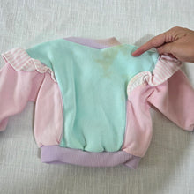 Load image into Gallery viewer, Vintage Kitty Pastel Color Block Sweater 3-6 months
