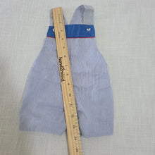 Load image into Gallery viewer, Vintage Blue Striped Romper 0-3 months
