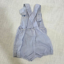 Load image into Gallery viewer, Vintage Blue Striped Romper 0-3 months
