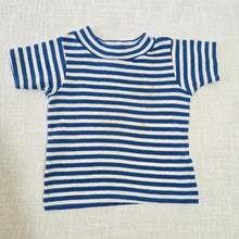 Load image into Gallery viewer, Vimtage Blue/White Striped Tee 12-18 months
