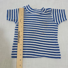 Load image into Gallery viewer, Vimtage Blue/White Striped Tee 12-18 months

