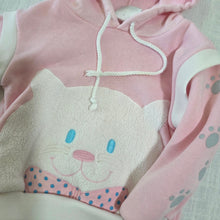 Load image into Gallery viewer, Vintage Kitty Pink Hoodie 18 months
