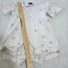 Load image into Gallery viewer, Vintage Kitties + Hearts Romper 2t *flaw
