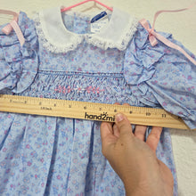 Load image into Gallery viewer, Vintage Princess Anne Floral Smocked Dress 2t/3t
