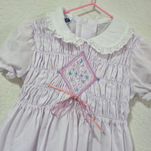 Load image into Gallery viewer, Vintage Polly Flinders Smocked Lavender Dress 2t/3t
