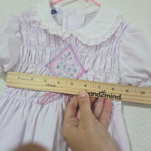 Load image into Gallery viewer, Vintage Polly Flinders Smocked Lavender Dress 2t/3t
