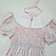 Load image into Gallery viewer, Vintage Polly Flinders Floral Smocked Dress kids 7
