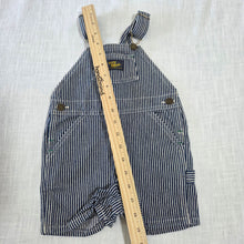 Load image into Gallery viewer, Vintage 90s Oshkosh Engineer Striped Shortalls 18 months
