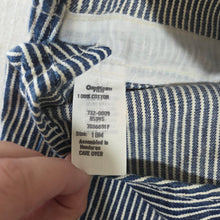 Load image into Gallery viewer, Vintage 90s Oshkosh Engineer Striped Shortalls 18 months

