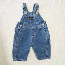 Load image into Gallery viewer, Vintage 90s Oshkosh Denim Overalls 3 months
