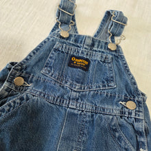 Load image into Gallery viewer, Vintage 90s Oshkosh Denim Overalls 3 months
