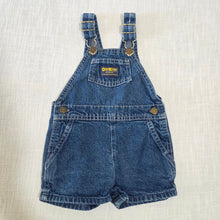 Load image into Gallery viewer, Vintage 80s Oshkosh Denim Shortalls 12 months
