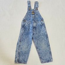 Load image into Gallery viewer, Vintage 80s Oshkosh Acid Wash Overalls 3t
