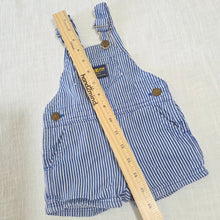 Load image into Gallery viewer, Vintage Oshkosh Engineer Striped Shortalls 6-9 months
