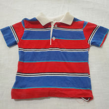 Load image into Gallery viewer, Vintage McKids Red/Blue Striped Shirt 18 months
