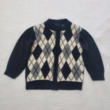 Load image into Gallery viewer, Vintage Argyle Knit Sweater 2t/3t
