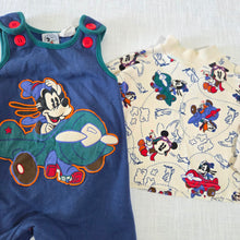 Load image into Gallery viewer, Vintage Baby Mickey Airplane Matching Set 6-9 months
