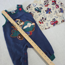 Load image into Gallery viewer, Vintage Baby Mickey Airplane Matching Set 6-9 months
