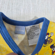 Load image into Gallery viewer, Vintage Mickey Baseball Cotton Romper 6-9 months
