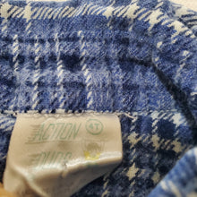 Load image into Gallery viewer, Vintage Blue Plaid Flannel Buttondown 2t
