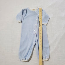 Load image into Gallery viewer, Vintage Blue Velour Bodysuit 6 months
