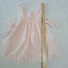 Load image into Gallery viewer, Vintage Pink Eyelet Pinafore 4t/5t
