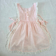 Load image into Gallery viewer, Vintage Pink Eyelet Pinafore 4t/5t
