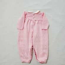 Load image into Gallery viewer, Vintage Ducks + Girl Pink Knit Bodysuit 3-6 months
