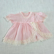 Load image into Gallery viewer, Vintage Frilly Dotted Pink Dress 6 months *flaw
