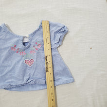 Load image into Gallery viewer, Vintage Hearts + Flowers Cotton Shirt 12 months
