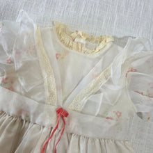 Load image into Gallery viewer, Vintage Floral Sheer Dress 9-12 months *flaw

