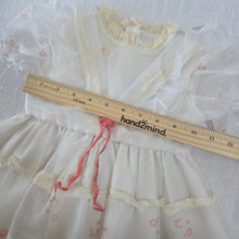 Load image into Gallery viewer, Vintage Floral Sheer Dress 9-12 months *flaw
