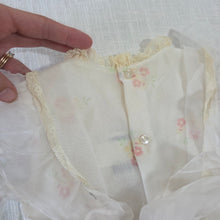 Load image into Gallery viewer, Vintage Floral Sheer Dress 9-12 months *flaw
