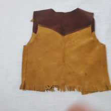 Load image into Gallery viewer, 100% Leather Cowboy Vest 4t/5t
