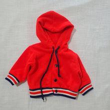 Load image into Gallery viewer, Vintage 80s Red Hooded Sweater 0-3 months
