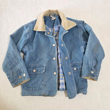 Load image into Gallery viewer, Vintage Flannel-Lined Jean Jacket 4t
