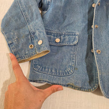 Load image into Gallery viewer, Vintage Flannel-Lined Jean Jacket 4t
