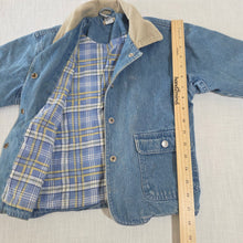 Load image into Gallery viewer, Vintage Flannel-Lined Jean Jacket 4t
