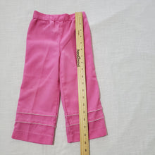 Load image into Gallery viewer, Vintage 70s Pink Wide Leg Pants 2t
