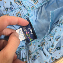 Load image into Gallery viewer, Vintage Blue Floral Triangle Pants kids 12
