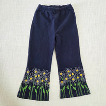 Load image into Gallery viewer, Vintage Gymboree Daisy Flared Pants 2t/3t
