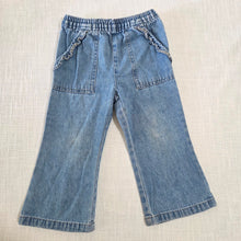 Load image into Gallery viewer, Vintage Flared Ruffle Jeans 2t
