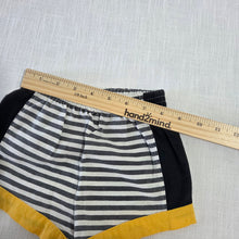 Load image into Gallery viewer, Vintage Striped + Yellow Shorts 18 months
