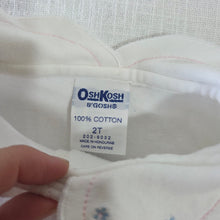 Load image into Gallery viewer, Vintage Oshkosh Embroidered Collared Cotton Shirt 2t
