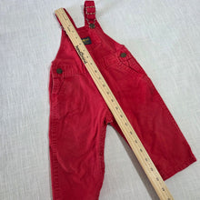 Load image into Gallery viewer, Vintage 80s Oshkosh Red Overalls 9-12 months
