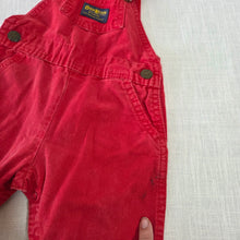 Load image into Gallery viewer, Vintage 80s Oshkosh Red Overalls 9-12 months
