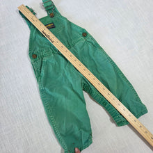 Load image into Gallery viewer, Vintage 80s Oshkosh Green Overalls 12-18 months
