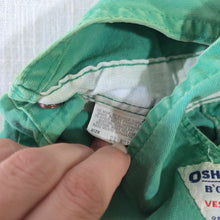 Load image into Gallery viewer, Vintage 80s Oshkosh Green Overalls 12-18 months
